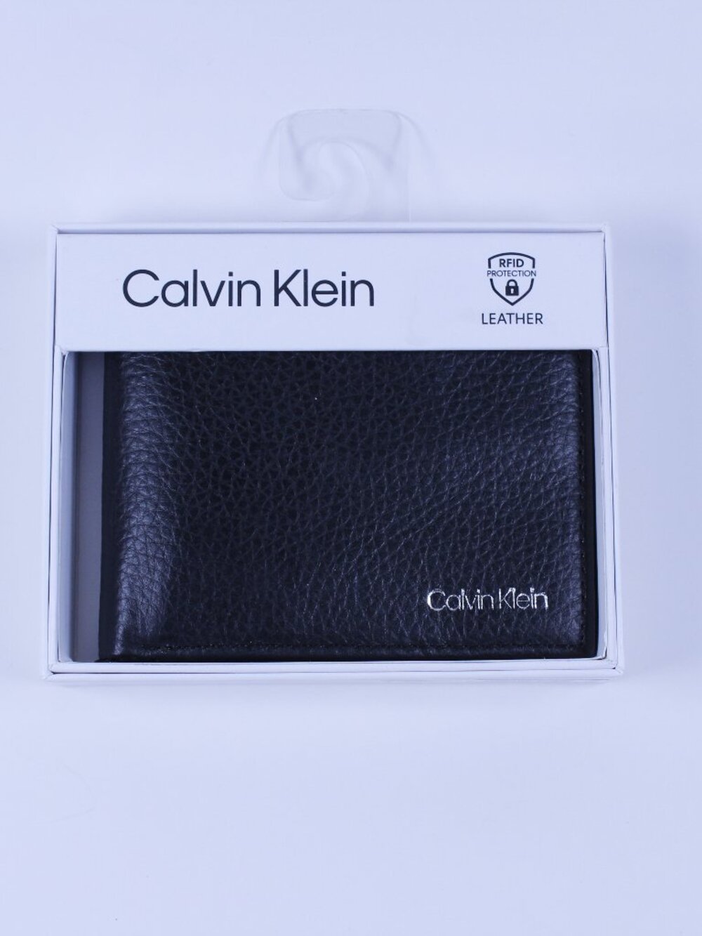Calvin Klein Leather Wallet with RFID Protection – New in Box